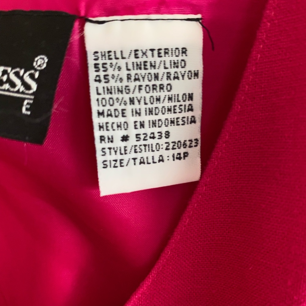 Sag Harbor Pink linen midi dress - Picture 9 of 12